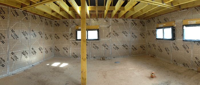 pose d'une membrane etancheite avant test intermediaire RT 2012 coffre perfecto isoles