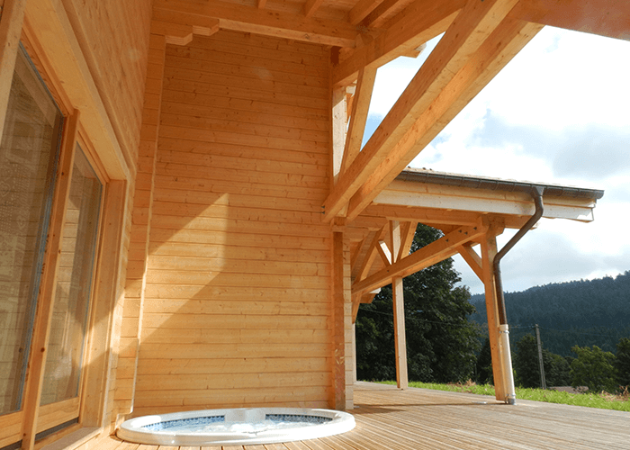 Chalet avec jacuzzi